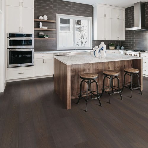 brown hardwood floor by Green Carpet Co. - The Flooring Connection in San Antonio, TX