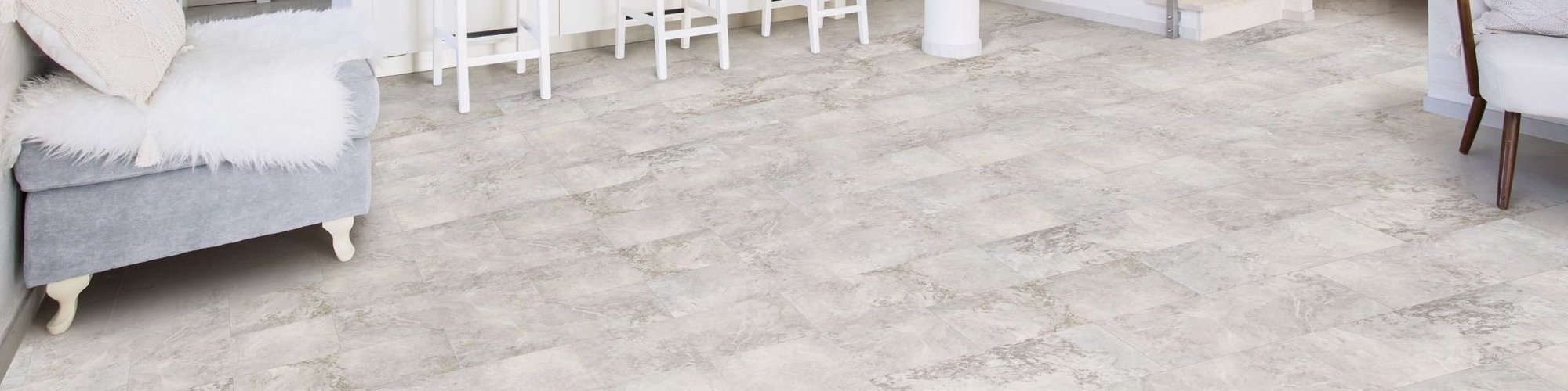 white lvp tile from Green Carpet Co. - The Flooring Connection in San Antonio, TX